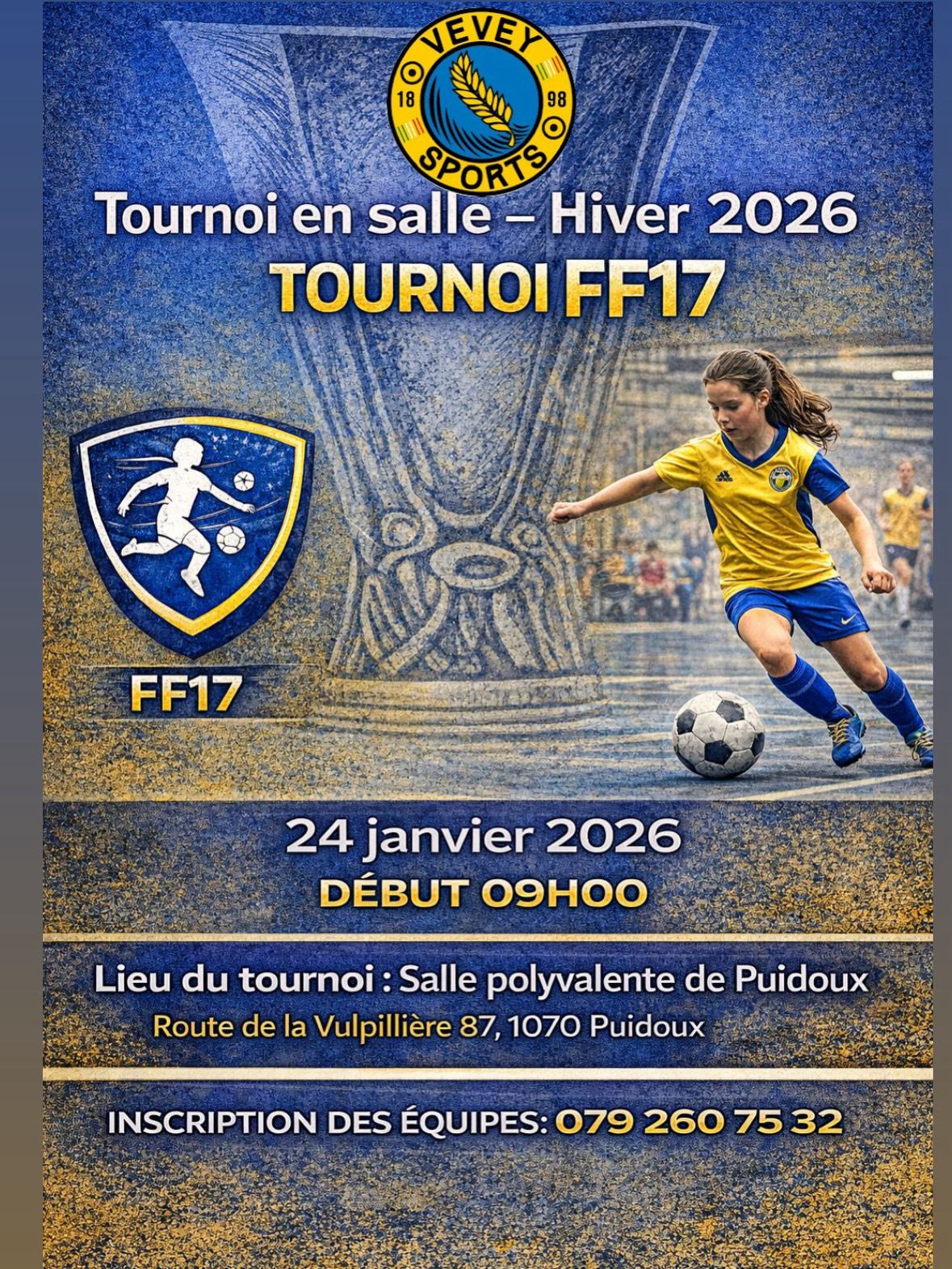 Tournoi en salle – Hiver 2026 | FF17