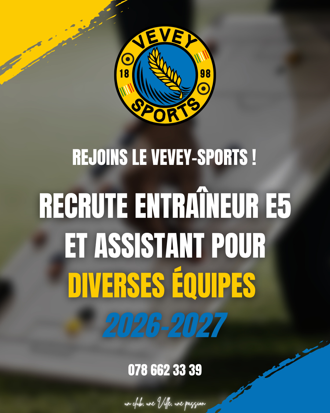 Recrute des entraîneurs et assistants pour la saison 2026-2027